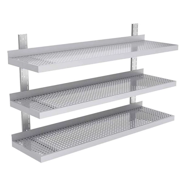 Empero EMP.ETP3.30120 Duvar Rafı Perforje Ayarlanabilir Demonte 3 Katlı 1200*300 ürün görseli