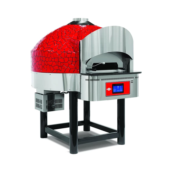 Empero EMP.SPO.03-D-RB Dijital Sabit Tabanlı Gazlı Pizza Fırını Kırmızı-siyah ürün görseli 1