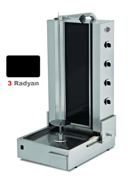 Empero EMP.DN.211-LPG Döner Ocağı Gazlı Camlı 4 Radyanlı***lpg