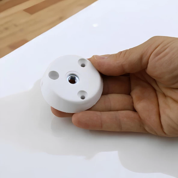 8 Adet Dereceli Zigon Sehpa Ayağı Tabanı Mobilya Masa Açılı Orta Sehpa Ayak Bağlantı Aparatı Beyaz - 2