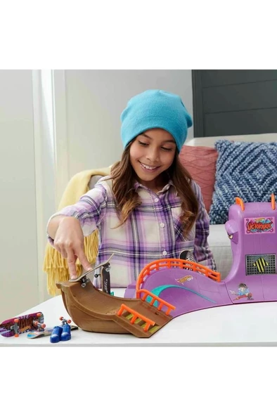 Mattel Hot Wheels Skate Ahtapot Kaykay Parkı Oyun Seti Hmk01 - 4