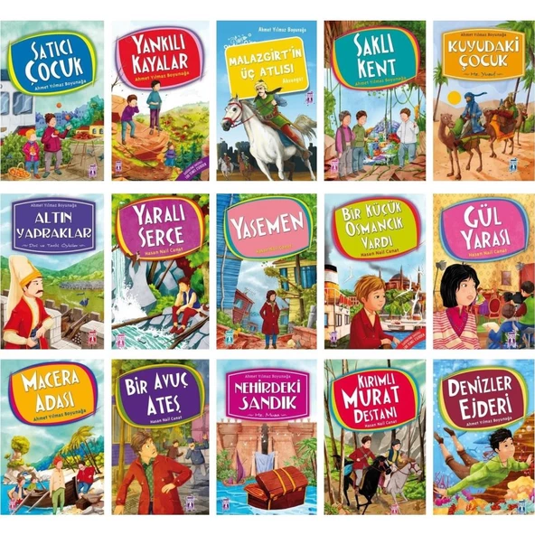 Timaş İlk Gençlik Romanlarım 15 Kitap Set (7-12 Yaş)