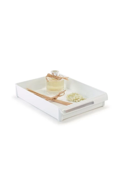 Prima Nova Buzdolabı Içi Organizer Dolap Içi Düzenleyici Raf 205*280*50 Mm Beyaz - Resim 3