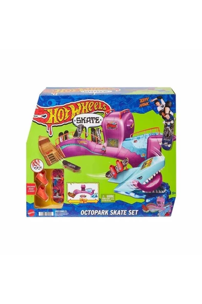 Mattel Hot Wheels Skate Ahtapot Kaykay Parkı Oyun Seti Hmk01 - 6