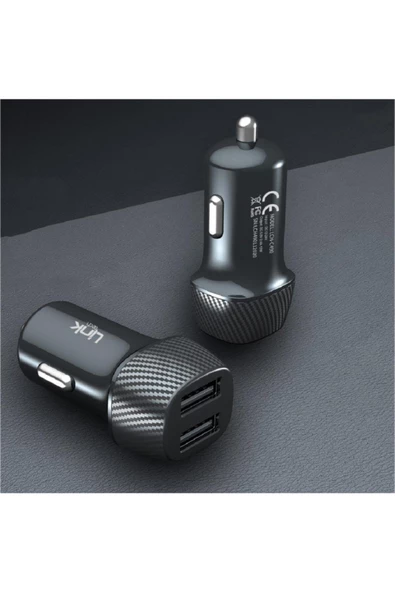 Safe Karbon Görünümlü Micro Usb Kablolu 12w Araç Şarj Aleti - 2