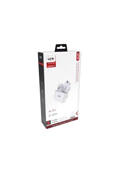 AP07 SmartPods TWS Kablosuz Bluetooth Kulaklık Beyaz - 3