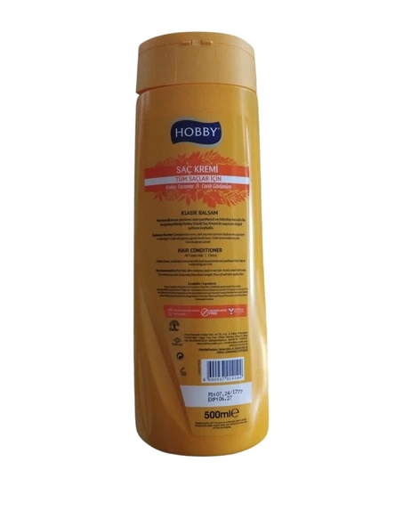Hobby Saç Kremi 500 ml + Hobby Şampuan 500 ml-2'li set - Resim 6
