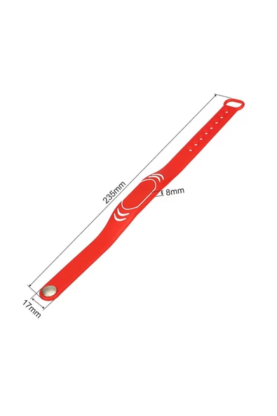 125KHZ RFID Rfid Manyetik Bileklik Su geçirmez Silikon Proximity Göstergeç 125 Khz Kapı Geçiş - Resim 8