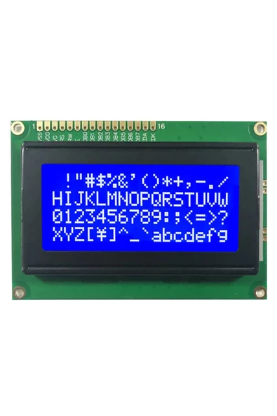 1604a 4x16 Mavi Karakter Lcd Modül Display Ekran 5v Beyaz Arka Işık 16x4 16 X 4 Standart Sol Üst