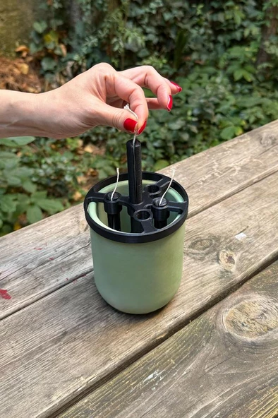 İp Fitil Sabitleme Aparatı ve 3 Adet Sabitleyici - Resim 5