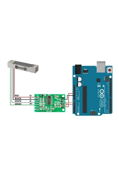 10 Kg Ağırlık Ölçme Sensörü Loadcell Hx711 Tartı Terazi Arduino - Resim 8