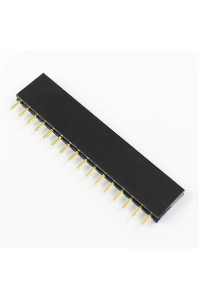 16 Pin Tek Sıra Dişi Header 180 Derece 1x16 Pin 2.54mm Soket Konnektör Breadboard Pcb Devre Bağlantı