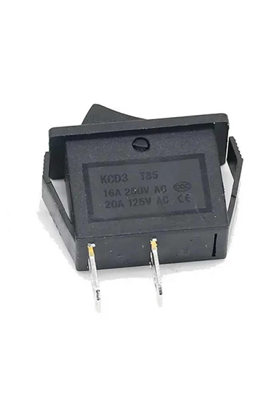 15A 250V On / Off 2 Pin Anahtar İnce Latch Tip Buton Yüksek Akım Kcd3-101 Switch Panel Montaj Kutu - 3