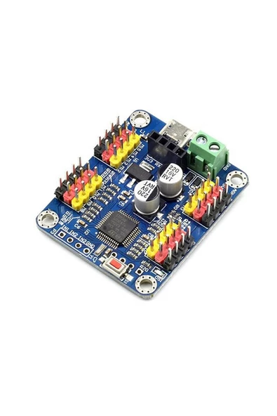 16 Kanal Servo Motor Kontrol Kartı Robot Pwm Motor Sürücü Usb Ttl