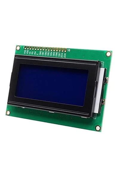 1604a 4x16 Mavi Karakter Lcd Modül Display Ekran 5v Beyaz Arka Işık 16x4 16 X 4 Standart Sol Üst - Resim 4