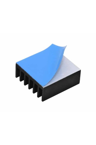 14x14x6mm Aluminyum Soğutucu Siyah Termal Etiket Raspberry Xbox - Resim 7