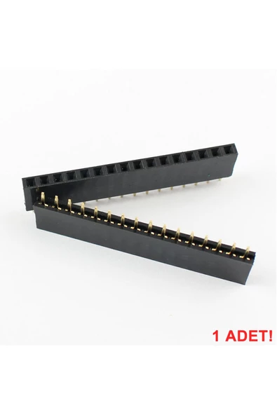 16 Pin Tek Sıra Dişi Header 180 Derece 1x16 Pin 2.54mm Soket Konnektör Breadboard Pcb Devre Bağlantı - Resim 6