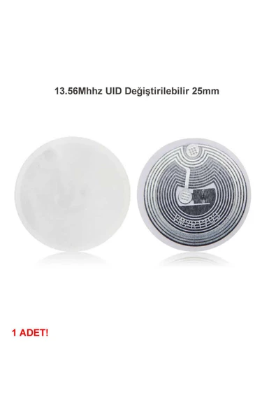 13.56mhz Uıd Değiştirilebilir 25mm Rfid Etiket Nfc Okunabilir Yazılabilir Göstergeç 13.56 Mhz
