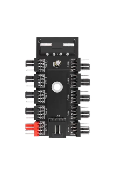 10lu Fan Kontrol Kartı Fan Çoklayıcı 4pin 3pin Pwm Fan Hub 10port - 5