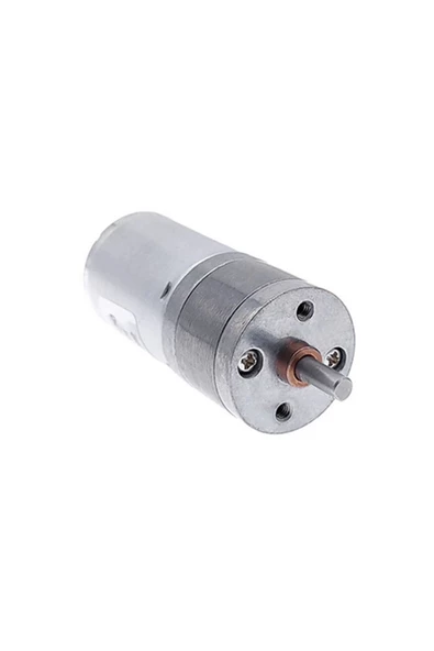 12v 60rpm Jga25-370 Redüktörlü Dc Motor Metal Dişli Yüksek Tork Kuvvet 25mm Robot - 4