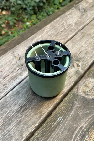 İp Fitil Sabitleme Aparatı ve 3 Adet Sabitleyici ürün görseli