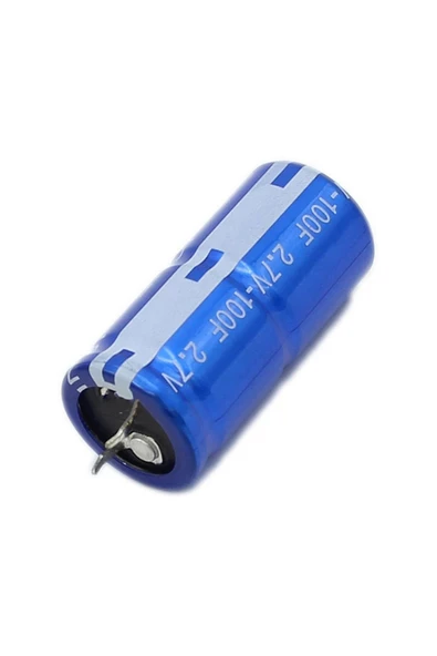 100F 2.7V Süpercap 22x45mm DIP Süper Kapasitör Enerji Depolama Güneş Rüzgar Akü Batarya Güç - Resim 2