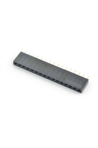 16 Pin Tek Sıra Dişi Header 180 Derece 1x16 Pin 2.54mm Soket Konnektör Breadboard Pcb Devre Bağlantı - Resim 8