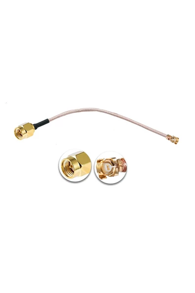 15cm Sma Erkek Ipex1 Mhf1 RF Bağlantı Kablosu Altın Kaplama Soket Konnektör Koaksiyel Kabl UFL U.FL - 3