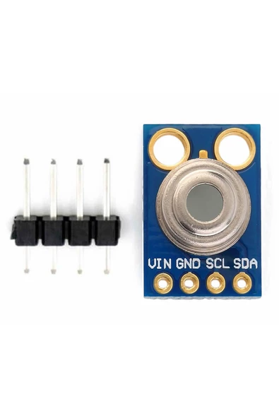GY-906 Kızılötesi Sıcaklık Sensör Modülü -70C/380C MLX90614 Termometre Temassız Dijital Isı Ölç.IIC