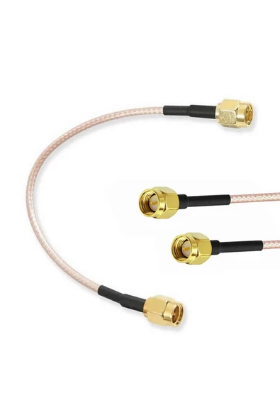 Rg316 10cm Sma Erkek Erkek Kablo Rf Uzatma Kablosu Altın Kaplama Soket 0-6ghz Wi-fi Anten Fpv Lora - Resim 3