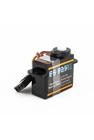 EMAX ES9251 II 4gr Dijital Servo Motor Mini Plastik Dişli 0.25kgcm Tork RC Uçak Drone Robot Kol - Resim 6