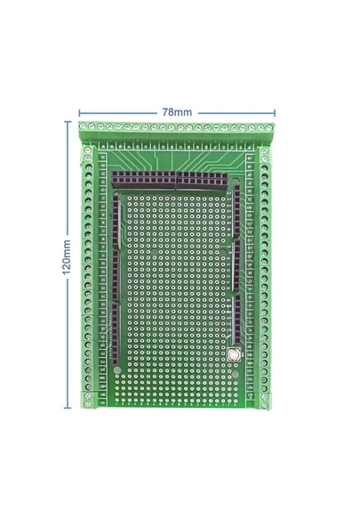 Arduino Mega 2560 Terminal Adaptör Shield Klemens Genişleme Kartı Prototipleme Kolay Bağlantı - 2