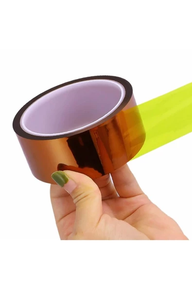 Kapton Bant 30mm x 30 Metre Yüksek Düşük Sıcaklık -73C  260C Termal Isıya Dayanıklı Güçlü Yalıtım - 3