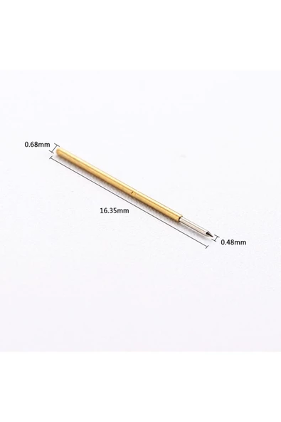 Pogo Pin P50-b1 Uyumlu  100 Adet Set Altın Kaplama Yaylı Test Probu Pim 3a 0.5mm Programlayıcı - 6