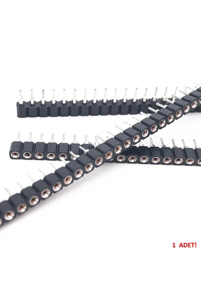 1x40 Pin Precision Dişi Header Tek Sıra 2.54mm 180 Derece Yuvarlak Kırılabilir Bölünebilir - Resim 5