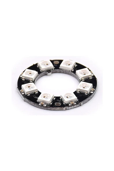 8 Bit Neopixel Halka Ring Ws2812b 5050 Rgb Led Modül 5050 Adreslenebilir Lamba Kart Full Color Ekran - 4