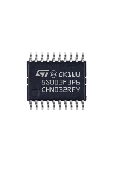 Stm8s003f3p6 Tssop-20 8 Kbytes Flash 16 Mhz 8-bit Mcu Cpu - Resim 3