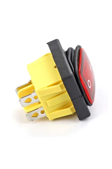 30a 250v On-off Anahtar Yüksek Akım Kcd4 4 Pin Buton Ip67 Su Geçirmez Led Işıklı Rocker Switch - 7
