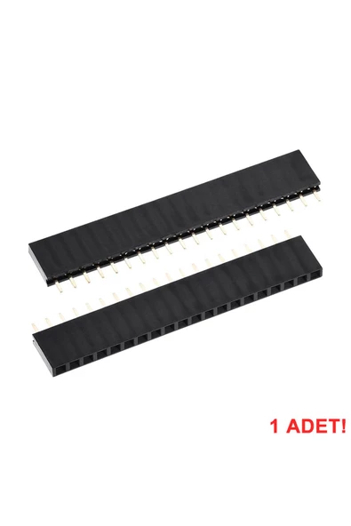 20 Pin Tek Sıra Dişi Header 180 Derece 1x20 Pin 2.54mm Soket Konnektör Breadboard Pcb Devre Bağlantı - Resim 6