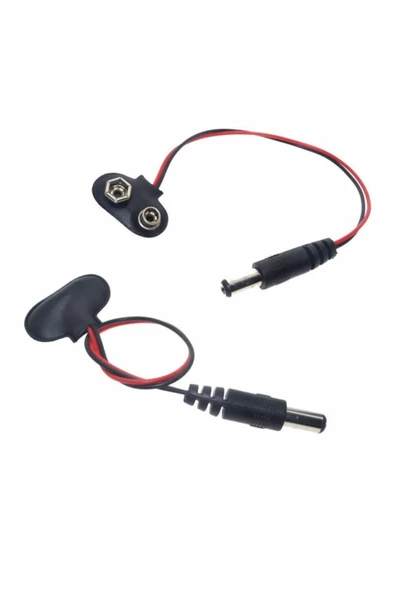 9v Pil Adaptör Dönüştürücü Bağlantı Kablosu 9 Volt Pil Arduino - Resim 5