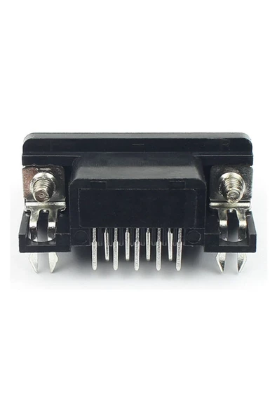 DB9 90 Derece Dişi Bağlantı Konnektörü DSUB 9 Pin Pcb Montaj Tip RS232 Rs485 Data Bağlantı Soketi Vi - Resim 4