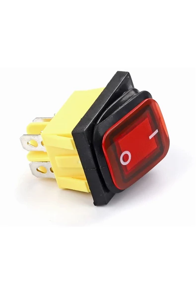 30a 250v On-off Anahtar Yüksek Akım Kcd4 4 Pin Buton Ip67 Su Geçirmez Led Işıklı Rocker Switch - 5