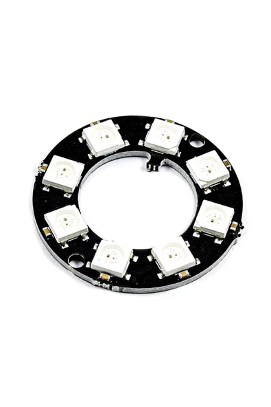 8 Bit Neopixel Halka Ring Ws2812b 5050 Rgb Led Modül 5050 Adreslenebilir Lamba Kart Full Color Ekran