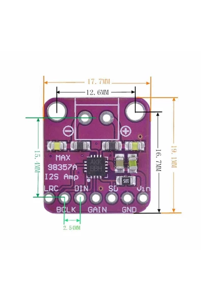 Max98357 I2s 5v 3w Ses Yükseltici Amfi Class D Dijital Ses Müzik Kuvvetlendirici Amfilikatör Dac - 7