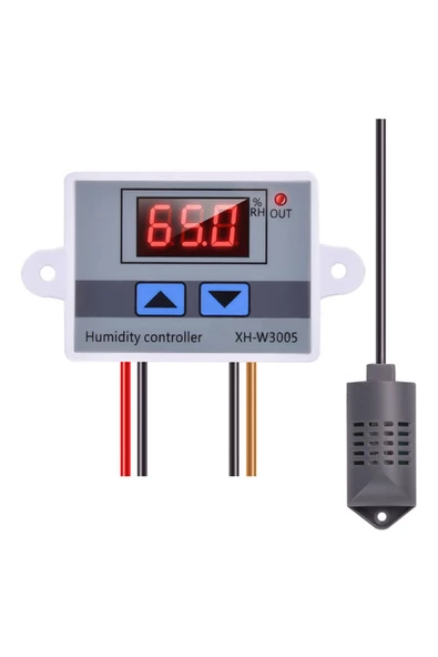 XH-W3005 DC 12V Dijital Nem Kontrol Cihazı 120W Güç Kuluçka Depo Oda Sera Havalandırma İklimlendirme