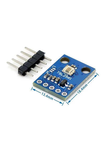 GY-2561 TSL2561 Kızılötesi ve Görünür Işık Sensör Modülü Infrared Ir 40000 Lümen Parlaklık Algılayı - Resim 2