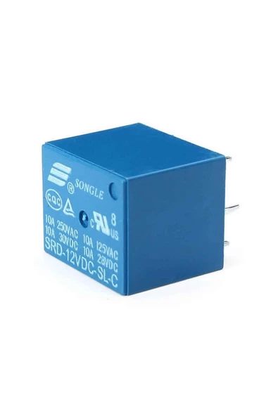 250v 10a Srd-12vdc-sl-c 12v Dc Röle 5 Pin Pcb Montaj Tip 220v No Nc Güç Rölesi - Resim 3