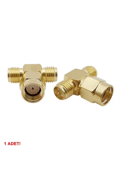 Sma T Soket 1x Rpsma Erkek 2x Rpsma Dişi Altın Kaplama Soket 0-6ghz Rf Wi-fi Anten Koaksiyel - Resim 7