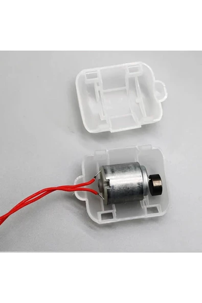 Titreşim Motoru 3V Plastik Kutulu R260 Plastik Kutu Elektrikli Masaj Makinesi Hayvan Yem 4000 Rpm - Resim 3