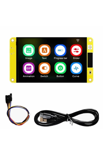 ESP32-48S035 3.5 inch Kapasitif Dokunmatik Tft Lcd Modül 320x480 Pixel Rgb Led Ldr Usb Uart IO Sens